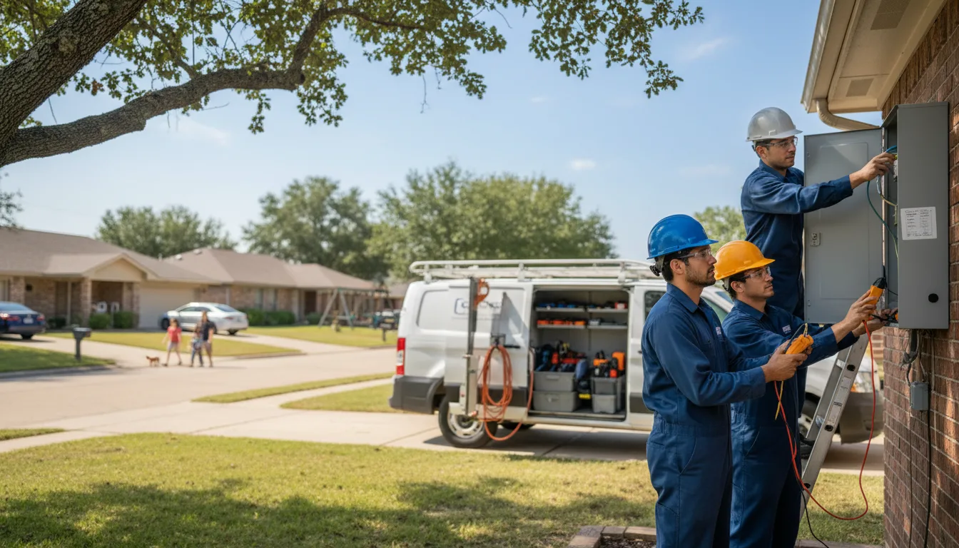 Certified electrician providing emergency electrical services in Spiro, OK